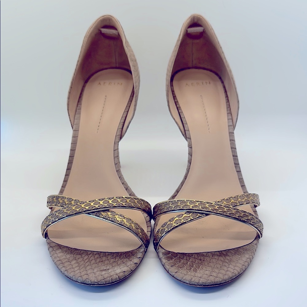 Aerin Tan and Gold Women's Shoes
